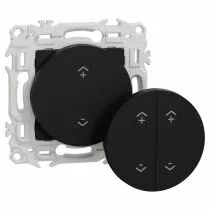 SCHNEIDER ELECTRIC - Wiser Odace - interrupteur centralisé sans fils 2 ou 4 boutons - noir onyx (S940531)
