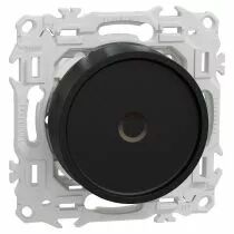 SCHNEIDER ELECTRIC - Wiser Odace - variateur rotatif connecté 2 ou 3 fils zigbee - noir onyx (S940513)