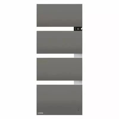 S�che-serviettes Symphonik m�t � droite 1750W gris roche  / alu bross� (490613)