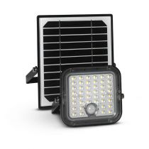 sedum projecteur solaire 10w 3000k asym detect ir 3ans (100751)