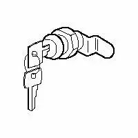 Serrure n� 405 - pour porte fa�ade - coffret GTL encastr� (005599)