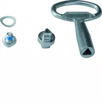 Serrure triangle mâle+cle IP5- (FZ502)