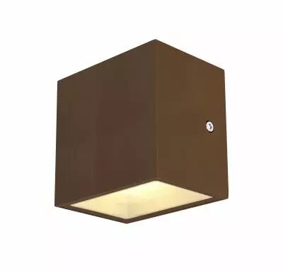 SITRA CUBE, applique ext�rieure, rouille, LED, 10W, 3000K, IP44 (1002034)