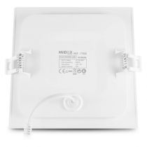 slimy carre downlight 150 x 150mm 10w 6000k pc (77520)