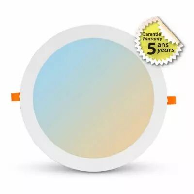 slimy cct downlight diam 300mm 24w 3k/4k/6k dim connect (77679)