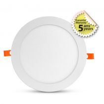 slimy ii downlight diam 225mm 18w 3000k alu blc 5ans (100076)