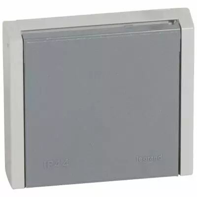 Socle � encastrer - prise �tanche Plexo 20 A - 3P+T - IP44-IK08 - gris (055706)