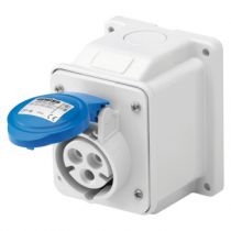 Socle de prise 10°PR.SAI.2P+T 16A 230V 6H (62404)
