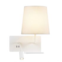 SOMNILA FLEX, applique intérieure, liseuse, version droite, blanc, LED, 3W, 3000K, avec port USB (1003460)