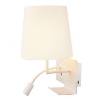 SOMNILA FLEX, applique intérieure, liseuse, version droite, blanc, LED, 3W, 3000K, avec port USB (1003460)