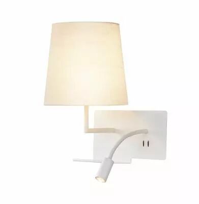 SOMNILA FLEX, applique int�rieure, liseuse, version gauche, blanc, LED, 3W, 3000K, avec port USB (1003459)
