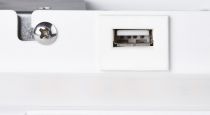 SOMNILA SPOT, applique intérieure, liseuse, version droite, blanc, LED, 13W, 3000K, avec port USB (1003458)