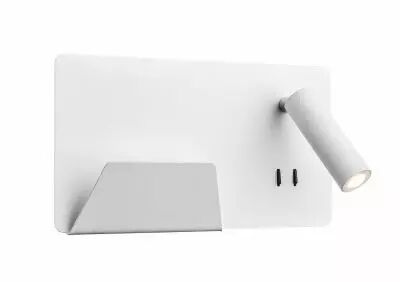 SOMNILA SPOT, applique int�rieure, liseuse, version gauche, blanc, LED, 13W, 3000K, avec port USB (1003457)