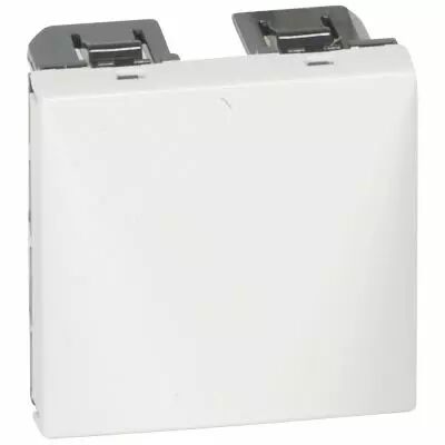 Sortie de c�bles Prog Mosaic - avec serre-c�bles - 2 mod - blanc