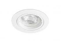 SPEED 50 - Enc.GU10, IP20, rond, fixe, blanc, lpe LED 6W 3000K 470lm incl. (51168)