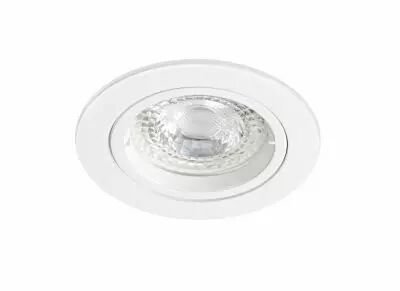 SPEED 50 - Enc.GU5,3, IP20, rond, fixe, blanc, lpe LED 6W 4000K 480lm incl. (51142)