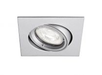 SPEED 70 C 230 - Encastré GU10, carré, basculant, nickel, lampe non incl. (4973)