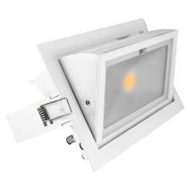 spot encastrable orientable 230v 230 x 140 30 watt blanc 3000k (7690)