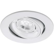 Spot encastré aluminium basculant 1/4 de tour GU10 blanc (ENDLM356W)