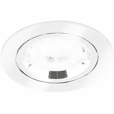 Spot encastr� aluminium fixe 1/4 de tour GU10 blanc (ENDLM356W)