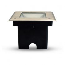spot led encastrable sol 3 w 230 v 4000 k ip67 carre inox 304 (7060)