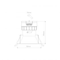 Spot LED Pulcom Rond 8W Blanc 38° (4242)