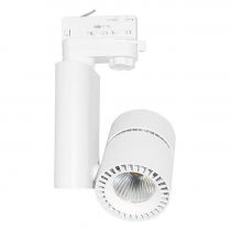 spot led sur rail 28 watt blanc 3000k ip40 230v (8321)