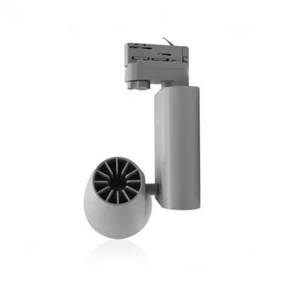 spot led sur rail 30 watt gris 4000�k ip40 230v (8294)