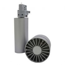 spot led sur rail 40 watt gris 4000°k ip40 230v (8341)