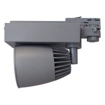 spot led sur rail 40 watt gris 4000k ip40 230v angle 38d (8350)