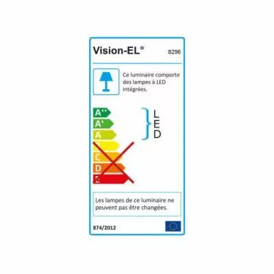 spot led sur rail 40 watt noir 4000�k ip40 230v (8296)