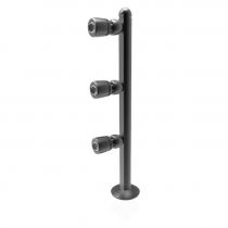 spot led sur tige vitrine 3 w 4000k 25° noir (71107)