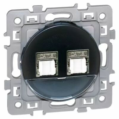 SQUARE DBLE Blind�es RJ45 CAT6 STP (Gr2 TV) VULCAIN (60373)
