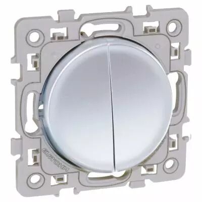 SQUARE dble POUS SILVER (60411)