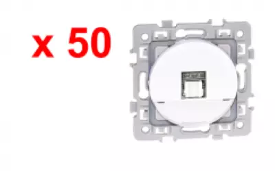 SQUARE Lot 50 RJ45 cat 6A STP (Gr3TV )BLC (60233)