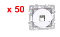 SQUARE Lot 50 RJ45 cat 6STP (Gr2TV )BLC (60232)