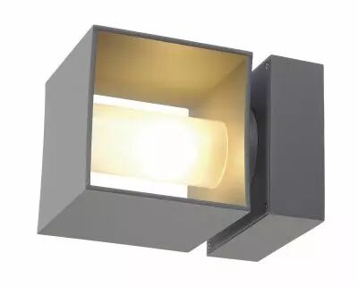 SQUARE TURN, applique ext�rieure, gris argent, G9/QT14, 42W max, IP44 (1000335)