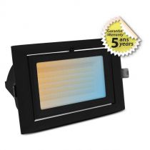 stella spot encast orient noir 240x145mm 32/38w cct et puiss ajust 5a (100346)