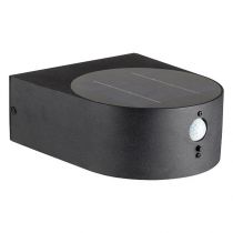 sunny applique led solaire 5w 3000k rond + detecteur ir (100679)