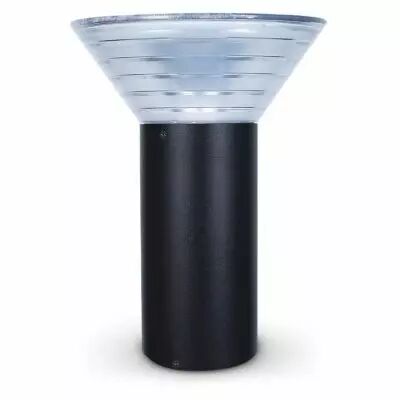 &sunny coupole potelet solaire conique 9v 380mm 4w 3000k noir ip65 (70904)