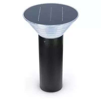 sunny coupole potelet solaire conique 9v 380mm 4w 4000k noir ip65 (70905)