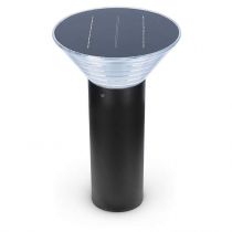 sunny coupole potelet solaire conique 9v 380mm 4w 4000k noir ip65 (70905)