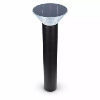 sunny coupole potelet solaire conique 9v 800mm 4w 4000k noir ip65 (70901)
