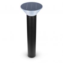 sunny coupole potelet solaire conique 9v 800mm 4w 4000k noir ip65 (70901)