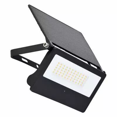 sunny lumos ii projecteur led solaire 12w 3000k + detecteur rf (100678)