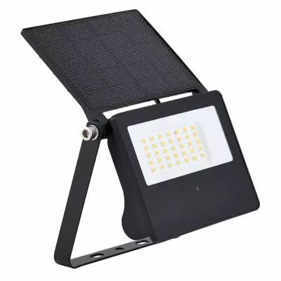 sunny lumos ii projecteur led solaire 8w 3000k + detecteur hf (100677)