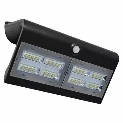 sunny vigne appl solaire 8w 4000k noir ip65 + detect ir (70477)
