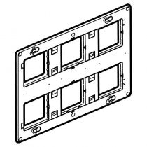 support à vis mosaic , céliane ou soliroc pour 2x3 postes ou 2x6 à 8 modules (080266)