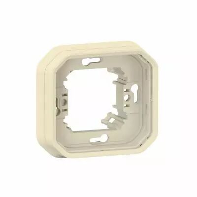 Support plaque encastr� 1 poste Plexo sable (069890L)