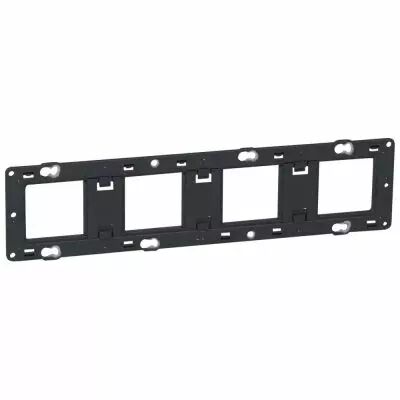 Support pour fixation � vis Batibox - montage horiz/vert - pour 4 postes -10 mod